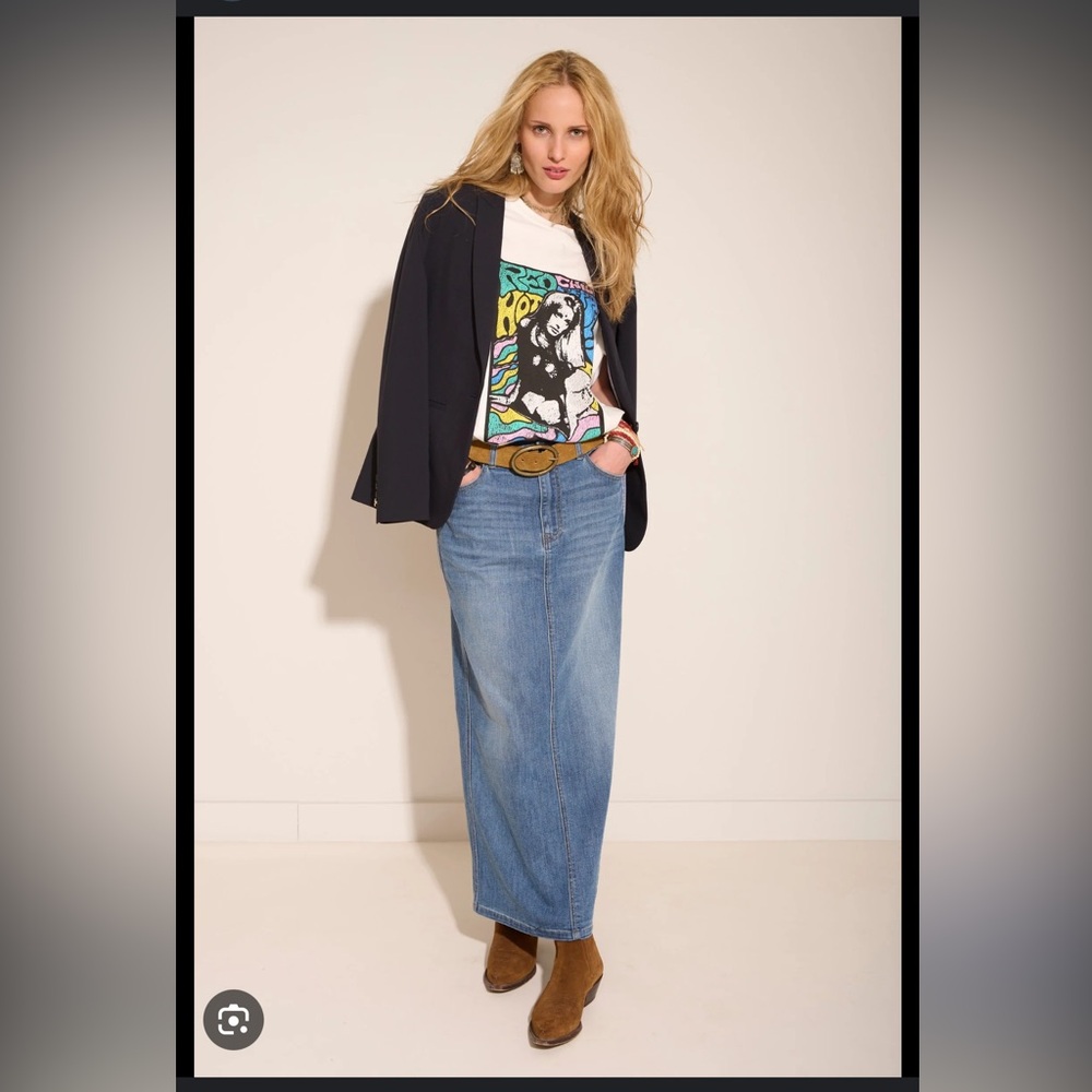 Denim Jean skirt by MKT Studio